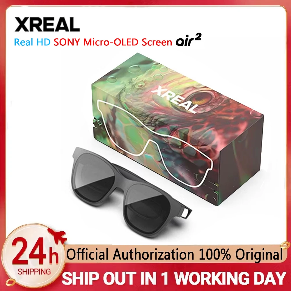 XREAL Nreal Air 2 Pro Nreal Air2 Pro Smart AR Glasses HD 130 Inches Space Giant Screen Private Cinema Portable 1080p View