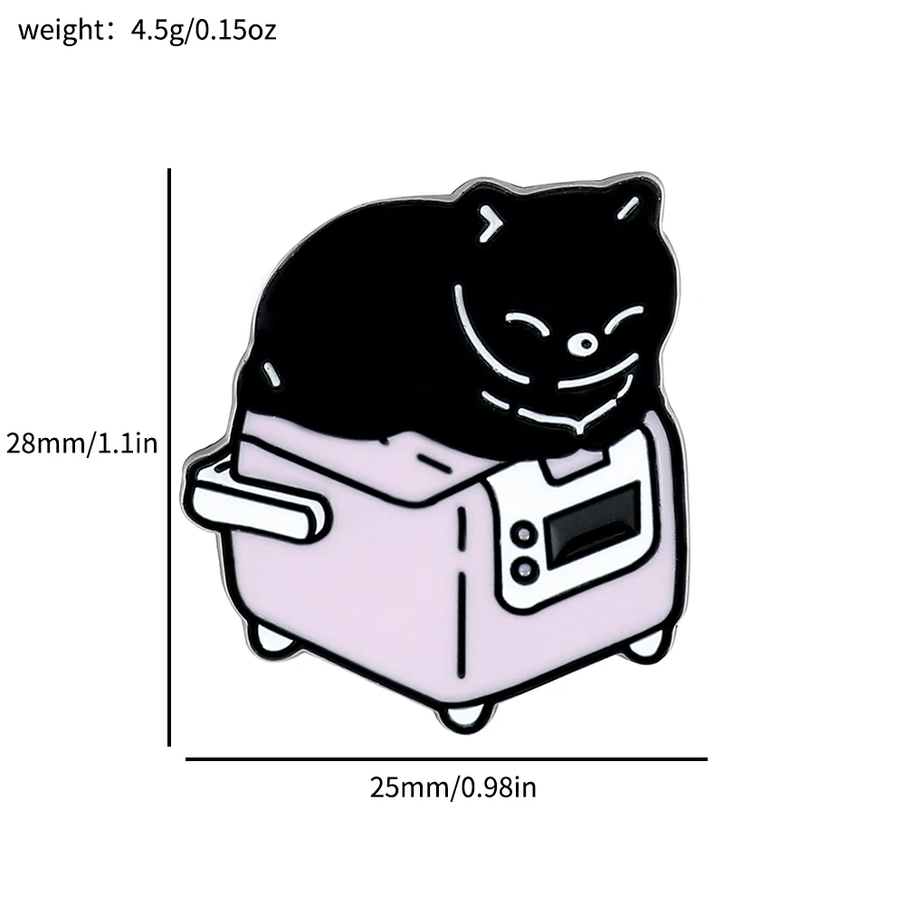 Cat Brooch Enamel Brooch Metal Brooch Enamel Pins 8 Pcs Cute Kitten Brooch Creative Cat Book Cat Sleeping Enamel Pin Metal Paint Badge Backpack Clothing Jewelry Wallet Pendant
