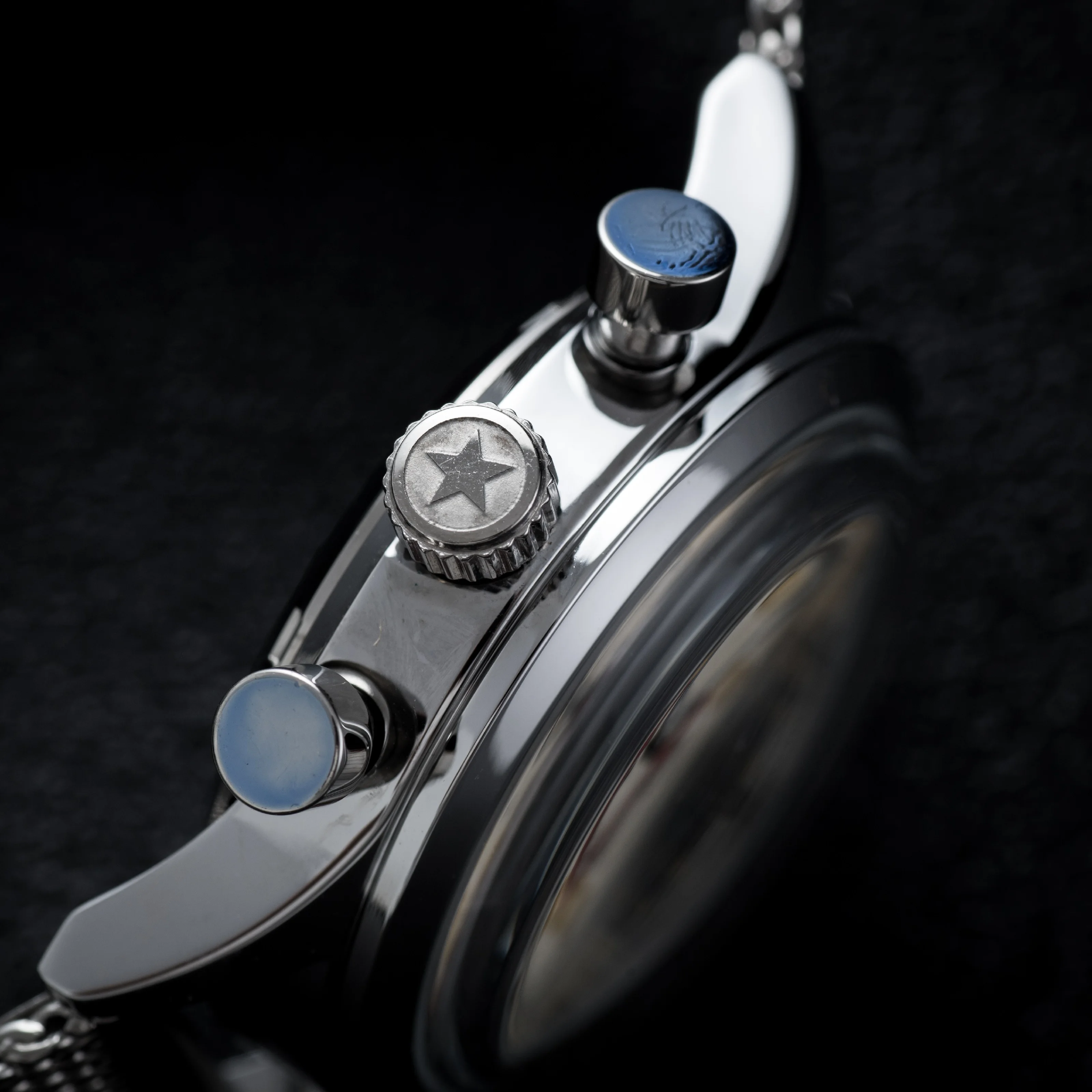 Vintage 1963 Homage Men's Luxury Watch with Bubble Dome Glass - Waterproof Business Pilot Timepiece