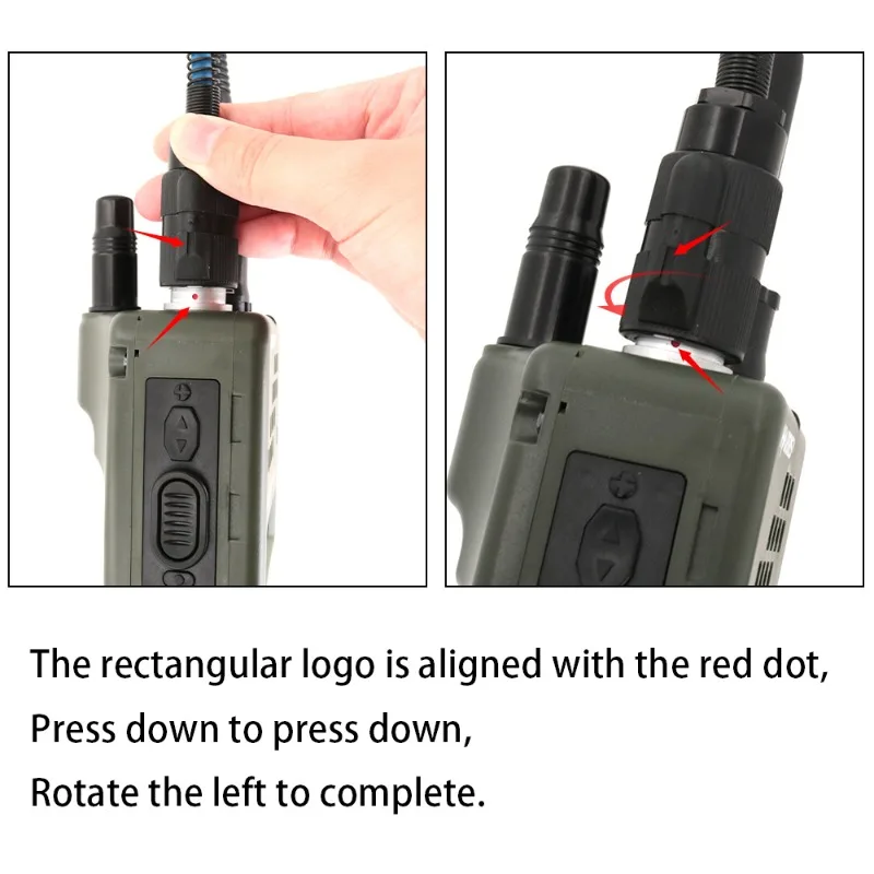 TAC-SKY AN/PRC 148 152 Walkie Talkie Dummy Model PTT Adapter 6 Pin U94 PTT Military Headphone Connector PTT