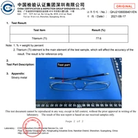 FONEX Оправа для очков мужская из чистого титана, квадратная, 2020 — изображение 6