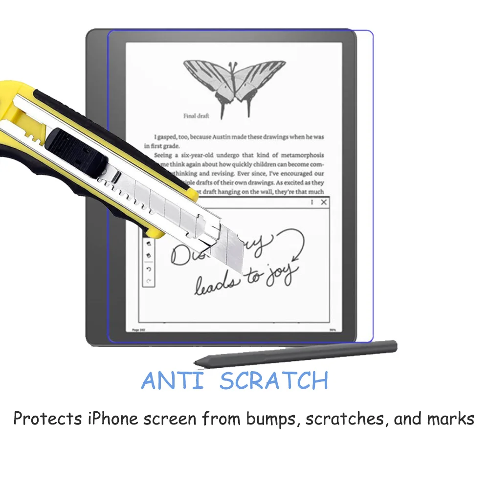 para Kindle Scribe 2023 10.2 Polegadas Leitor de Protetor de Tela Filme hd Claro Pet à Prova de Explosão Película Protetora Não Vidro Peças - Imagem 4