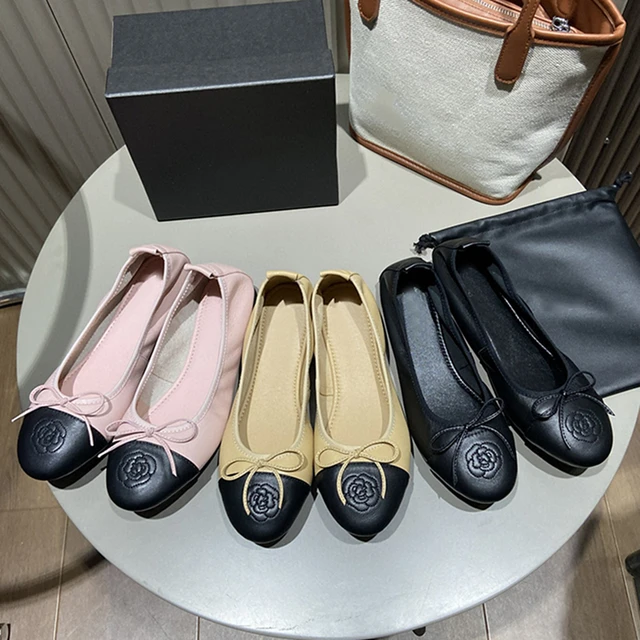 Genuine Leather Ballet Flats Luxury  Leather Ballet Flats Women Luxury - Women  Flats - Aliexpress