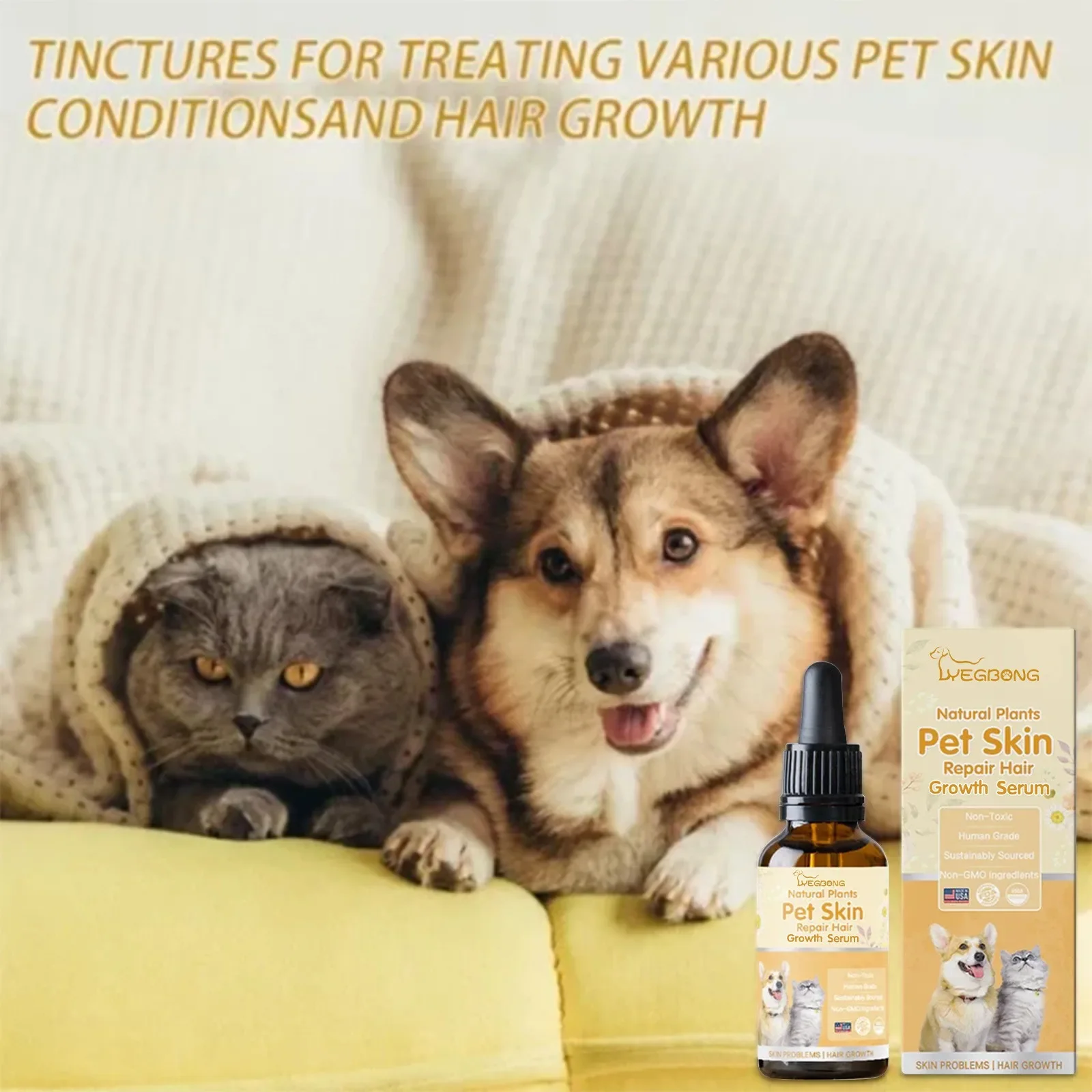 Pet Moss Essence Anti-Itch Anti-flea Mites Ticks Spray For Cat And Dog Skin Problems Pet Healthy Care pet anti flea spray