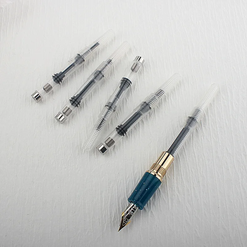 10-Piece Black Fountain Pen Ink Refill Set