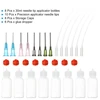 CQMF-1 Oz Precision Applicator Bottles, 8Pcs 30Ml Needle Tip Squeeze Bottle Small Squeeze Bottles Mini Needle Bottle Caps 3