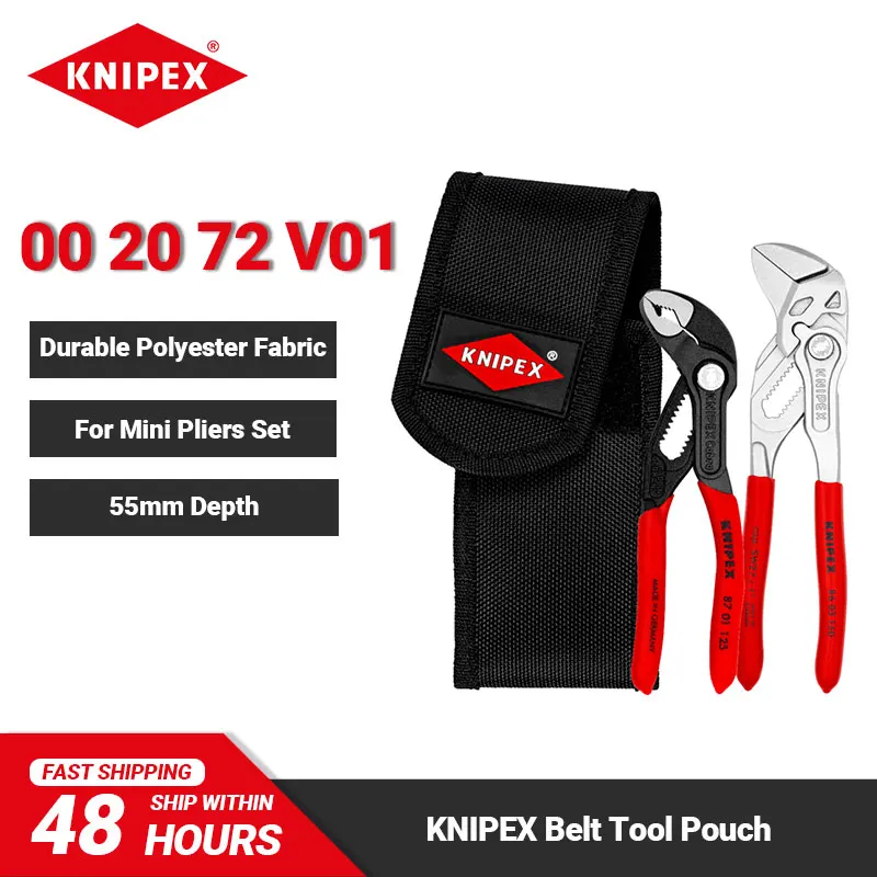 KNIPEX 00 20 72 V01 Mini Pliers Set in Belt Tool Pouch x 86 03