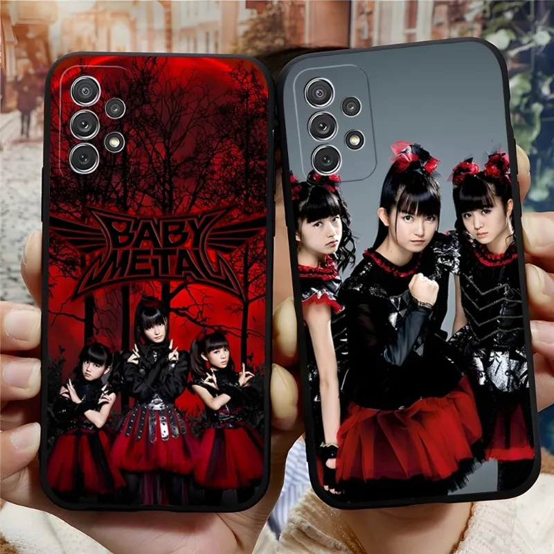 Babymetal funda de teléfono de chica japonesa para Samsung Note 10, 20, 9, 8 Pro Plus, Ultra M40, M80s, M20, M31, M10, J7, J6 Prime, color negro