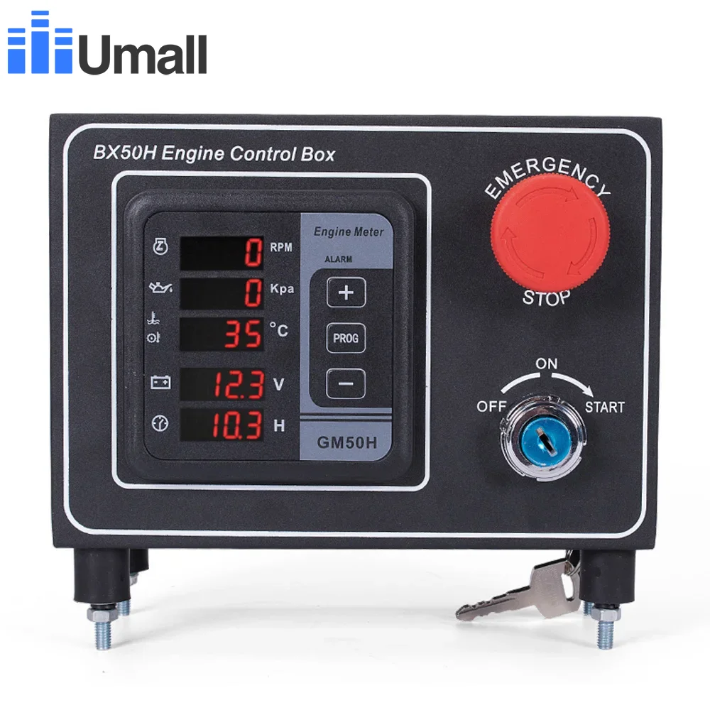 Multi Function Generator Controller Medidor Digital do Motor Gabinete de Caixa de Controle do Gerador Diesel Bx50h Genconjunto Acessórios Gm50h