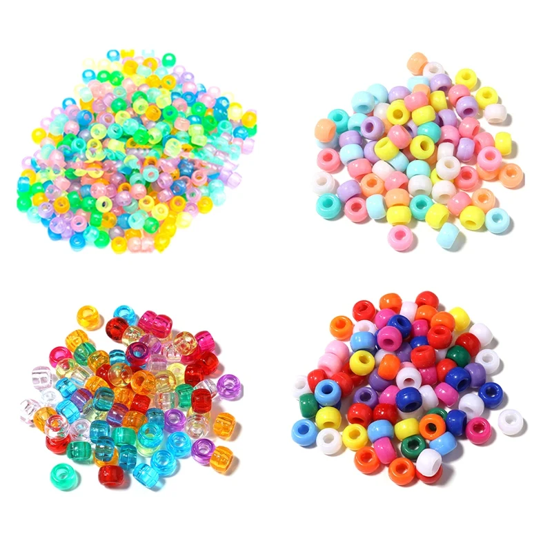 

Kandi Beads Bulk Jewelry Beads Bulk Fit For DIY Crafting Jewelry Making Kandi Bracelets 6X9mm About 1800Pcs Luminous