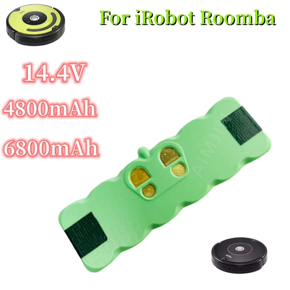 Batteria Sostitutiva Agli Ioni Di Litio 14.4V 6800Mah Per Irobot Roomba 500 600 700 800 Serie Roomba 880 760 530 555 560 581 620