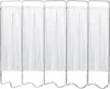 153055-10 Beamatic Privacy Screen with Vinyl Panels, White, 5 Section 1