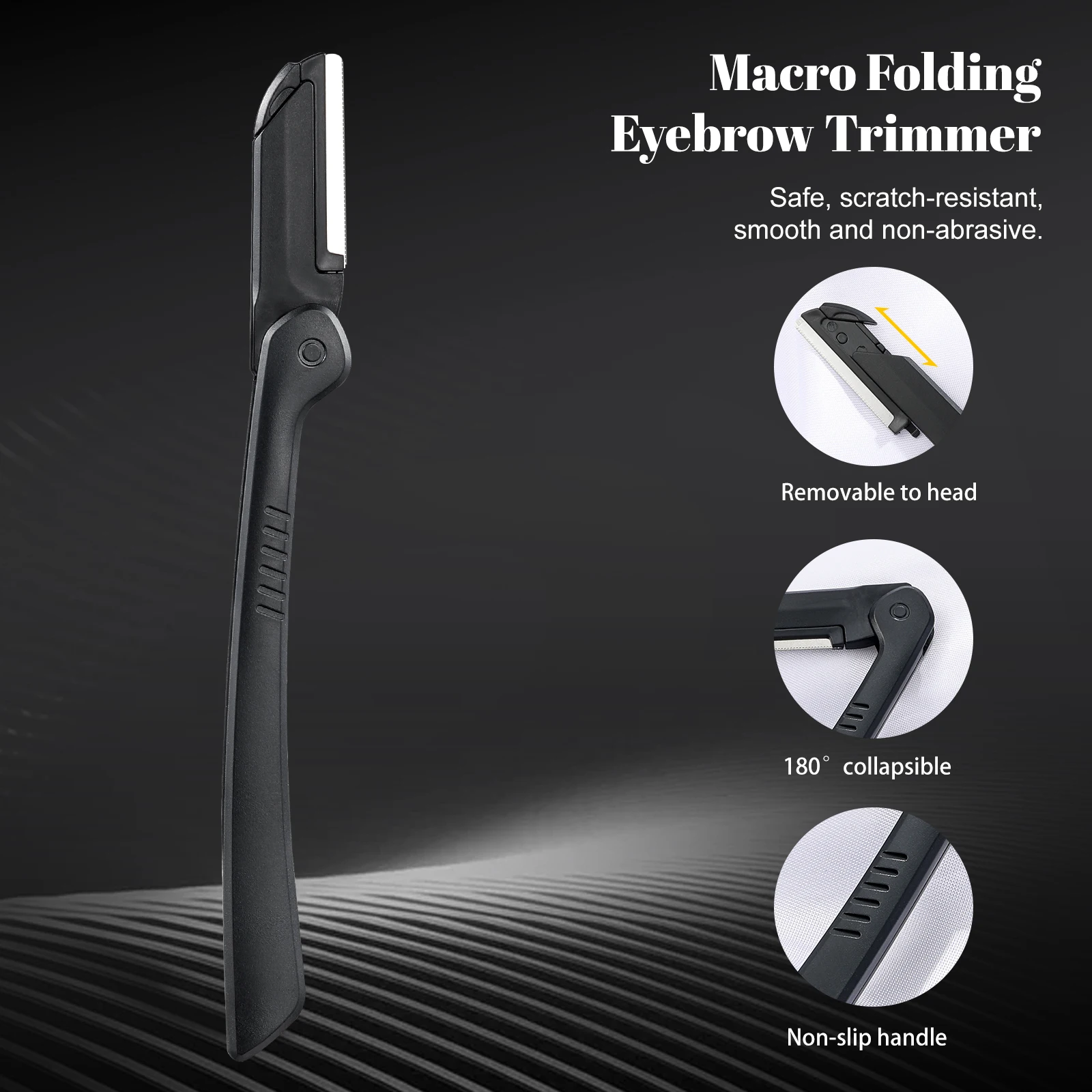1Pc Black Eyebrow Trimmer Blade Shaver Portable Face Razor Eye Brow Epilation Hair Removal Cutters Woman Makeup Tools 5