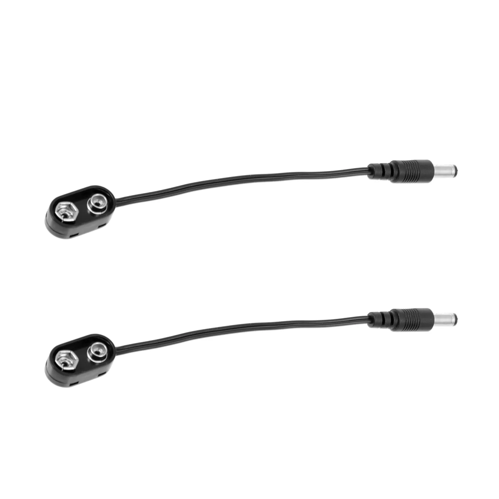 2pcs 배터리 케이블 이펙터 용 남성 플러그 9V 음악 악기 변환기 신뢰할 수있는 내구성 전원 어댑터 무대 오디오 장비