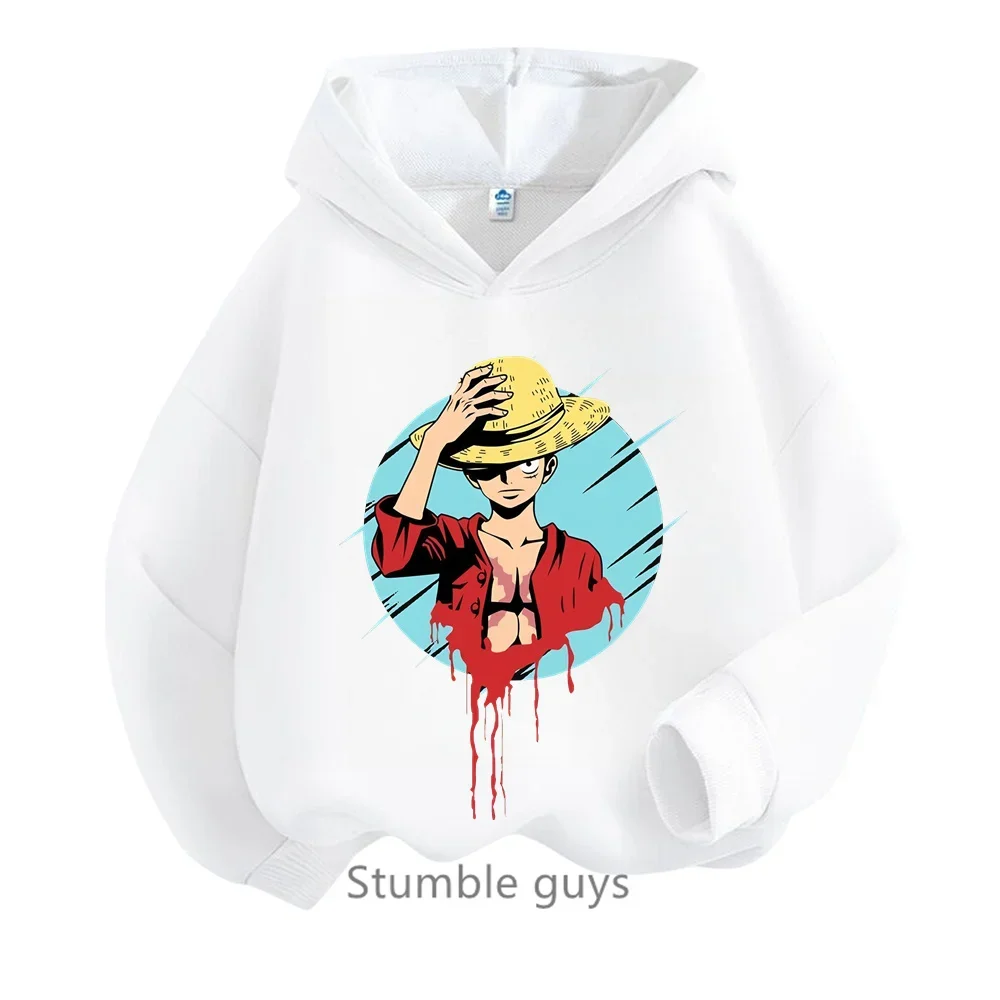 thumbnail image 1 of Ropa de primavera y otoño para niños, sudadera de una pieza para niños, ropa para niñas, sudadera de dibujos animados de Anime Luffy Zoro, traje para adolescentes, camisetas con capucha de Sonic, 1 of 5
