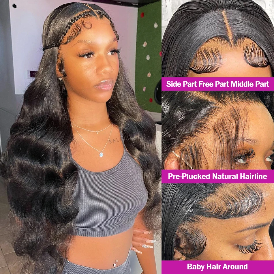 

Ondinay Wig Transparent Body Wave 13x6 Hd Lace Front Human Hair Wig Brazilian Remy 180 Density 13x4 Lace Frontal Wigs For Women