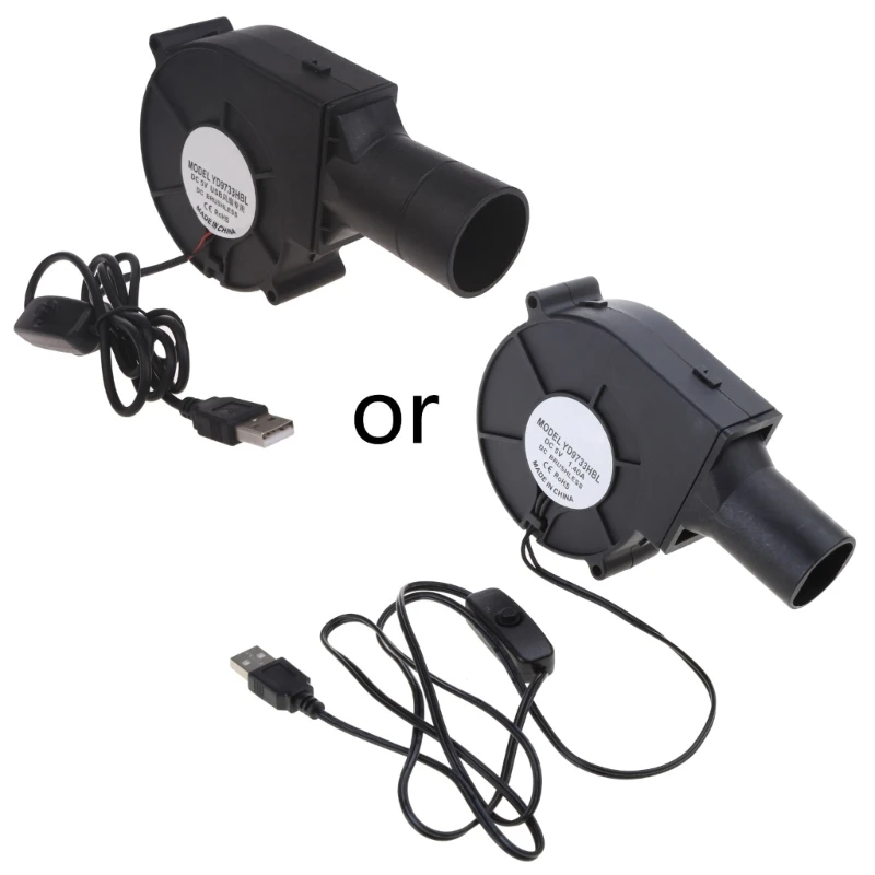 

Вентилятор с питанием от USB, вентилятор для барбекю с регулируемой скоростью ветра для барбекю, пикника, кемпинга, уголь, для