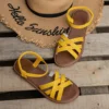 Chic Spring Essential: Women's Lightweight Flat Sandals with Easy-Fit Elastic Band, Perfect for All-Day Comfort and Style 3