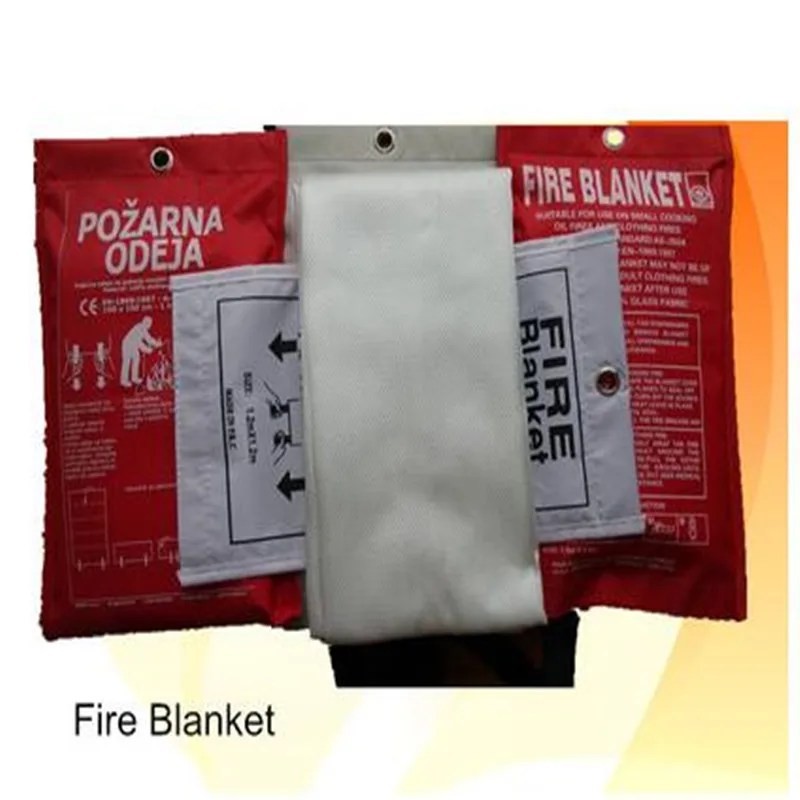 1M x 1M Fire Blanket Fiberglass Fire Flame Retardant Emergency Survival Shelter Safety Cover Emergency Blanket
