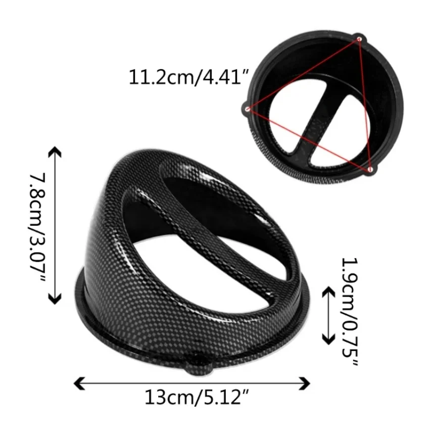 1 Pc Motorcycle Scooter Fan Cover Air-Scoop Cap Air Engine Cooling System Mid-Frame Air Deflectors Fit for JOG50 90 DIO ZX GY6