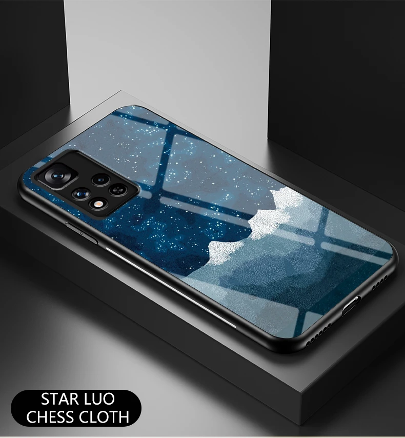 Pour Xiaomi Note 10 Lite 10 Pro 11 Pro étui en verre DECLAREYAO Coque en verre trempé miroir dur de luxe pour Xiaomi Mi CC9 Pr_voghion.com