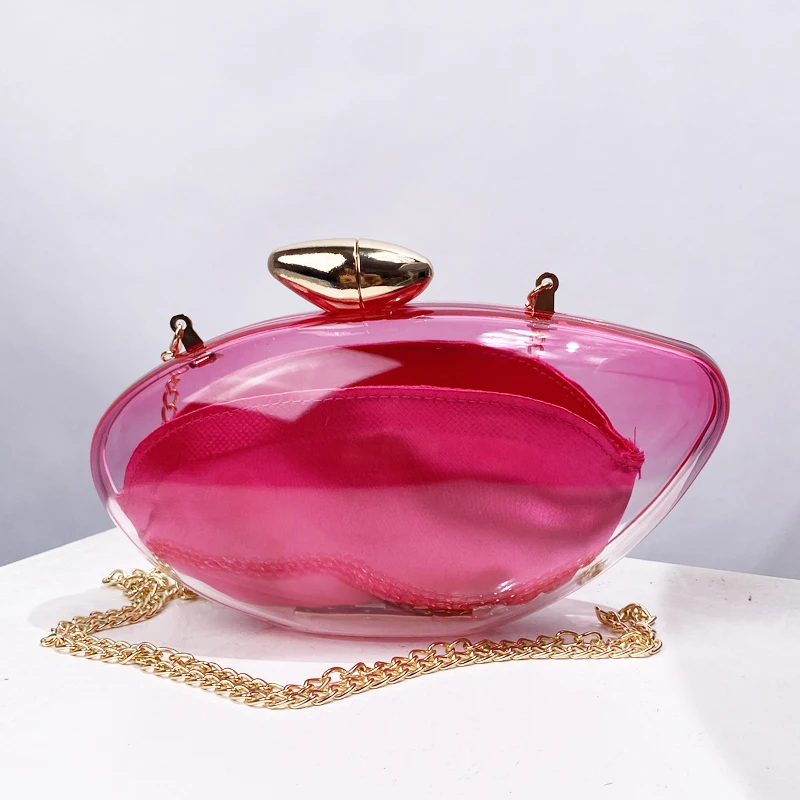 thumbnail image 1 of Bolsos de noche transparentes tipo sobre para mujer, bolsos y carteras de diseño de lujo, novedad 2024, en acrílico transparente con bolsillo interior para el hombro, 1 of 4
