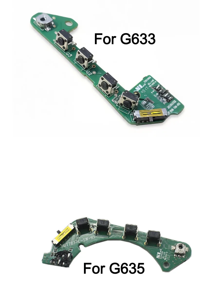Button PCB For Logitech G633 / G635 Wired Gaming Headsets– Complete Replacement Board for Switch Repair