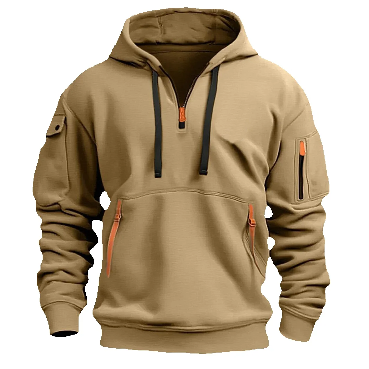 2024high quality Cotton Dropped Shoulder Hooded Men's Women's Plus Size Loose Pullover Fashion Sweatshirt_voghion.com