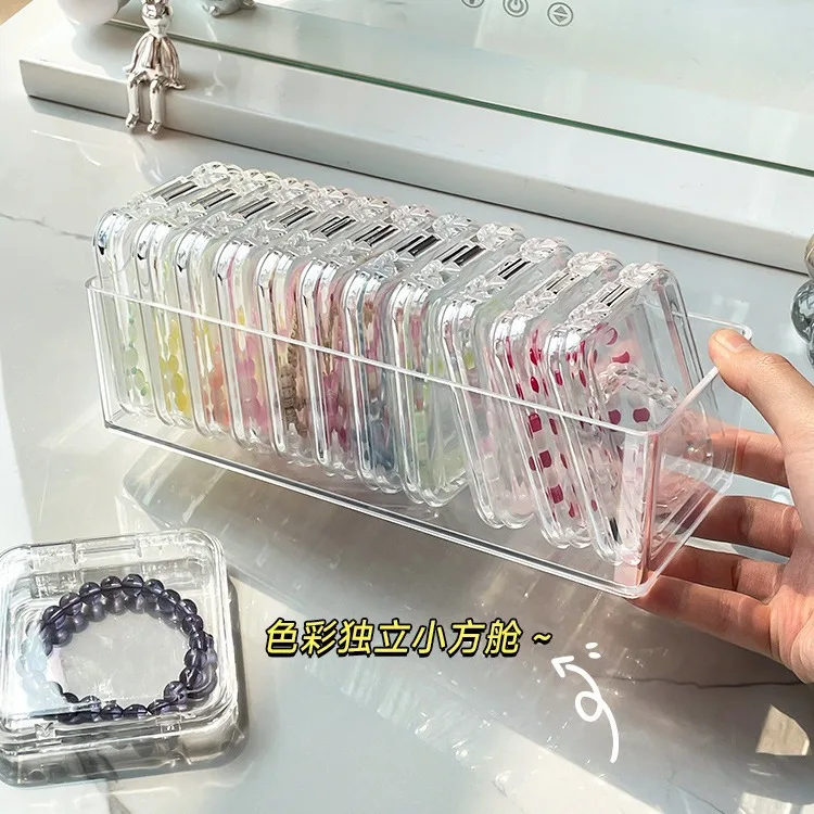 Clear Acrylic Bracelet Storage Box Convenient Jewelry Display Stand Holder Bangle Container for Multiple Bracelets