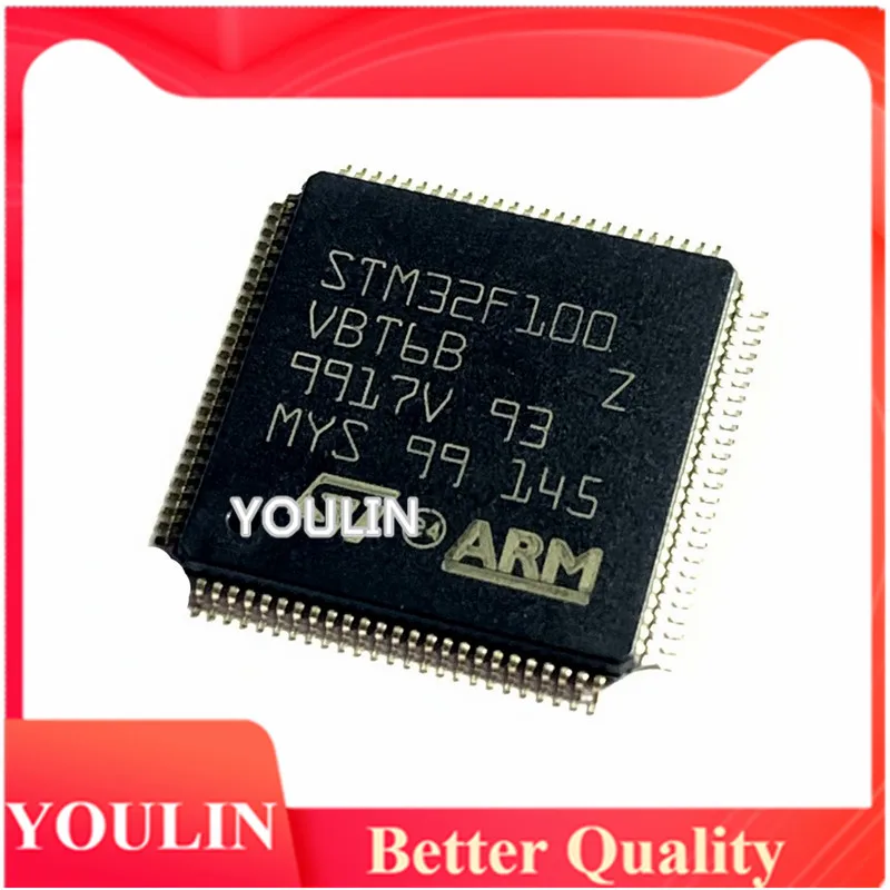 

Новый оригинальный микроконтроллер STM32F100VBT6B, 2шт, микроконтроллер IC, 32-битный процессор