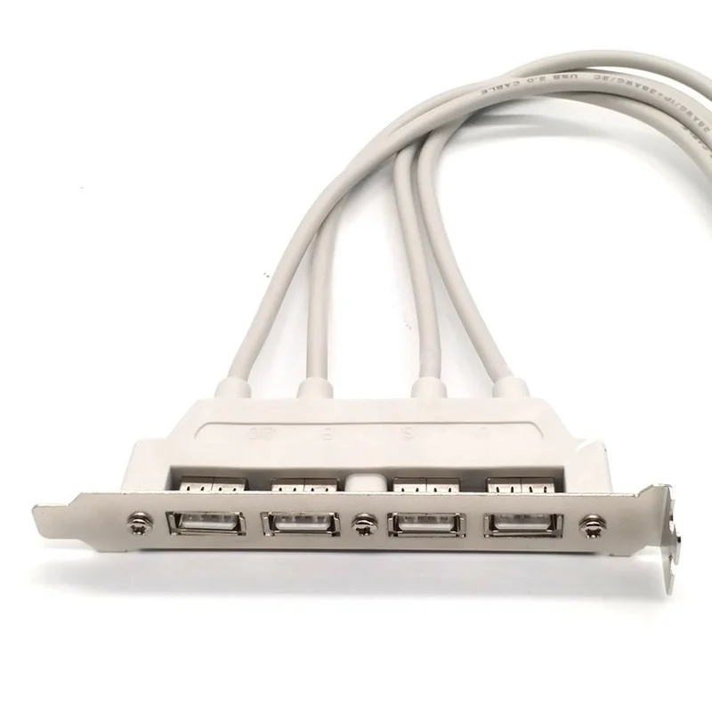 Usb 2.0 Defletor Cabo Hub Portas Usb Externo Expandir Defletor Cabo Computador Placa-mãe Divisor Adaptador - Imagem 4