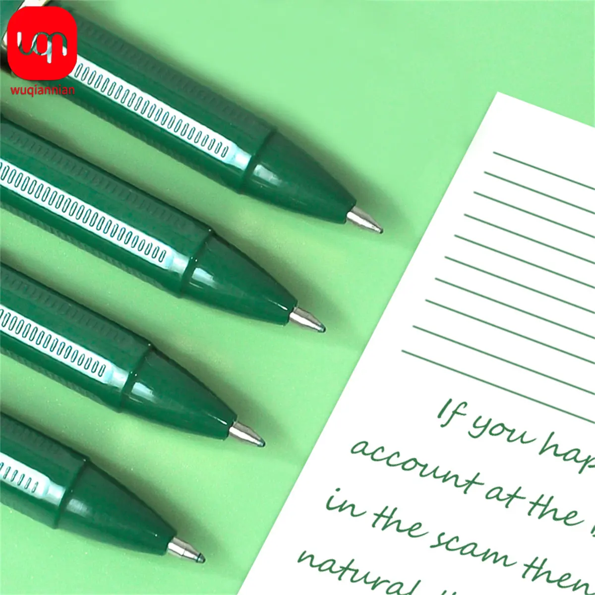 Elegant 0.7mm Neutral pen Gel Pen Business Pen Office Advanced Writing Drawing Record School Office Green neutral pen 3