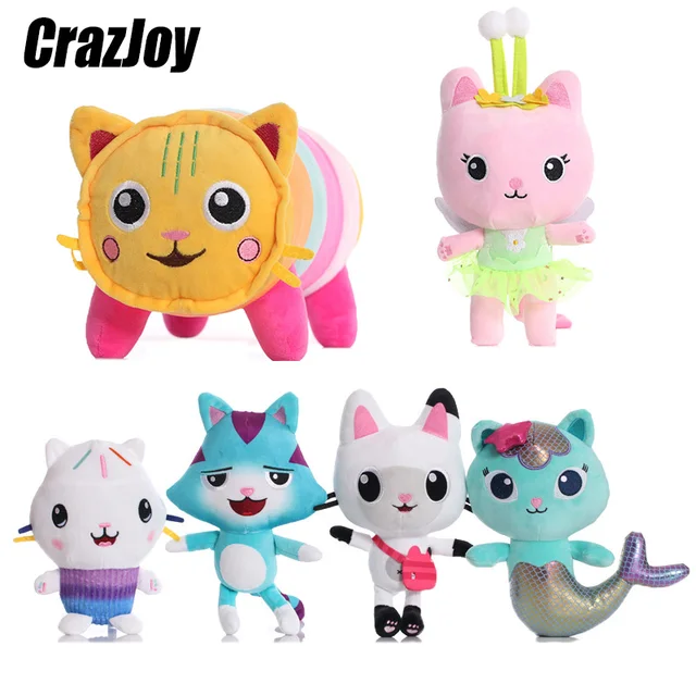 NEW 25cm Cute Gabby Dollhouse anime Plush Toys Cartoon Stuffed Animals Cat Kawaii Plushies Dolls for children Birthday Gifts toy 1