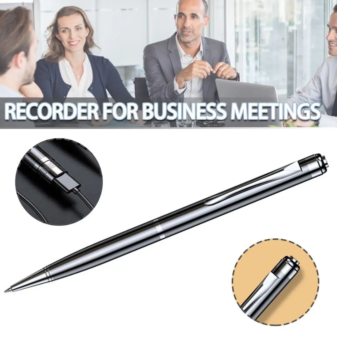 

New Voice Sound Recorder Pen Super Long Standby Noise Reduction Business Conference Smooth Card Insert Mp3 Listening Audio