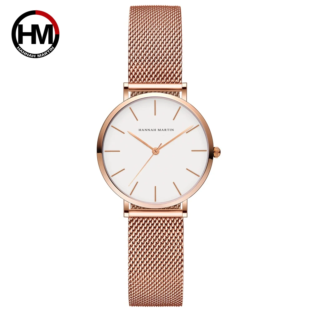 

Japan MIYOTA Movement Top Luxury Brand Fashion Causal Stainless Steel Mesh Ladies Wristwatches Clock Waterproof Relogio Feminino