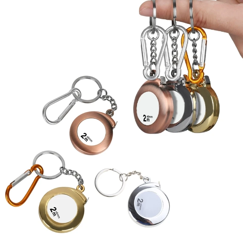 Small Tape Measure Keychain Mini Measuring Tape Retractable 6foot 2M Pocket Measure with Clear Marking for Home tape measure measuring tape