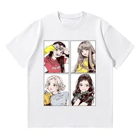 Kpop BP Jump 2025 Tees Pink Girls Band Clothing Adorable Anime Graphic T Shirts Summer High Quality  Comfortable Y2K Tops - Image 3