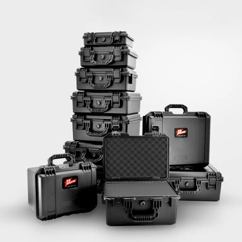 Profesional Tool Case Box Plastic Waterproof Multifunctional Hard Case Tool Storage Box Shockproof Organizer Suitcase Stackable 6