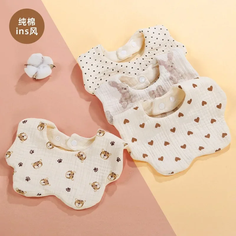 

Хлопковое Марлевое детское слюнявчик для новорожденных 6-слойный слюнявчик водонепроницаемый слюнявчик мультяшный Слюнявчик с защитой от загрязнений