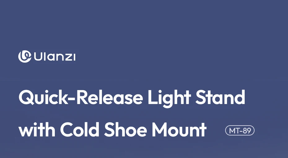 Quick-Release Light Stand Ground Tripod Stand for with Cold Shoe Mount Max Load