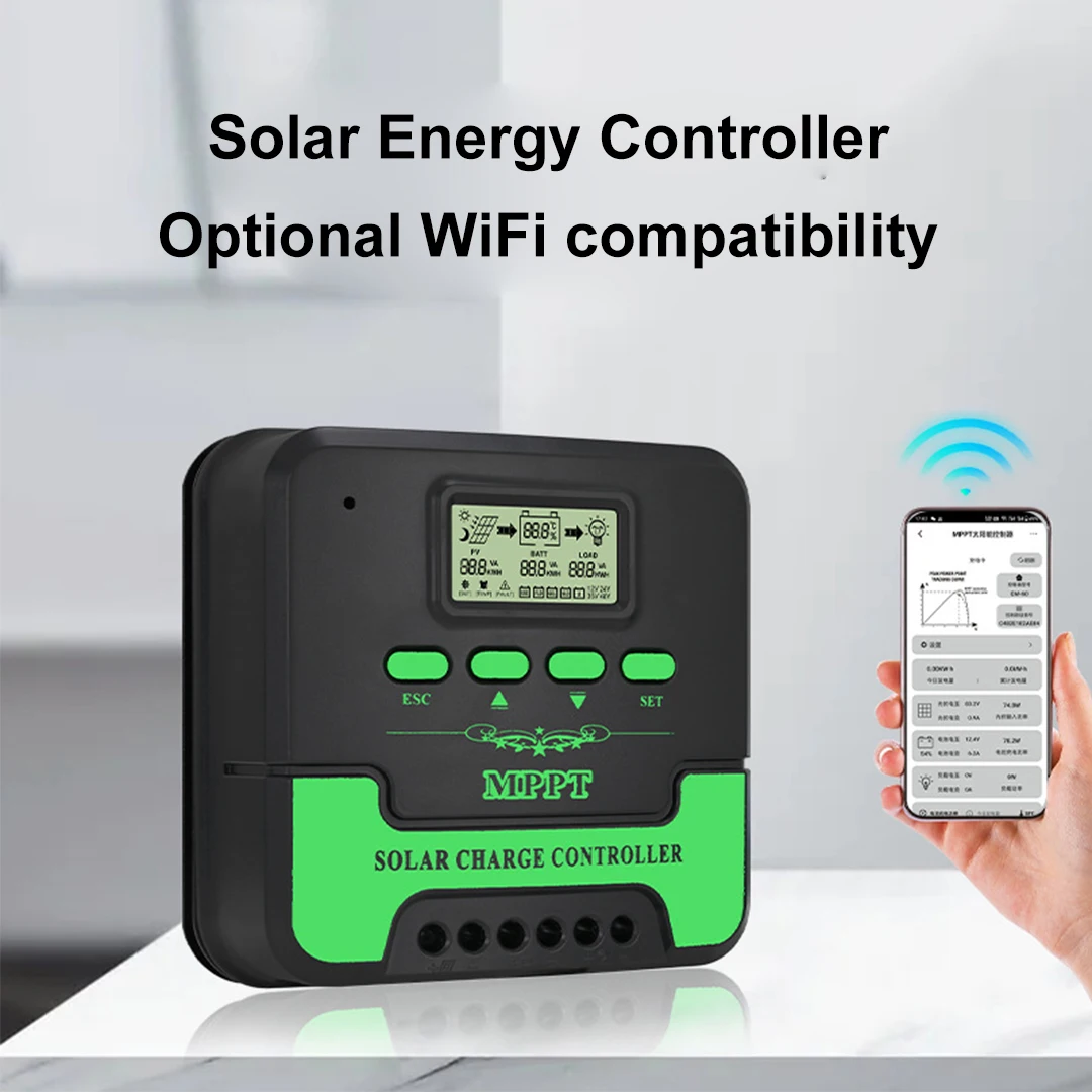 Solar Panel Charging Controller 12V 24V 20A Household Intelligent Charger MPPT C