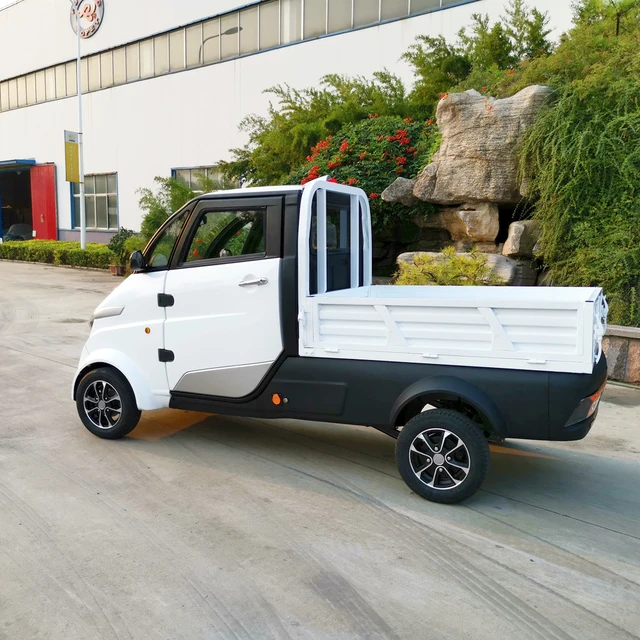 EEC COC New Mini Pickup Electric Vehicle Double Row Four Wheel Refrigerated Truck Adult Household 4
