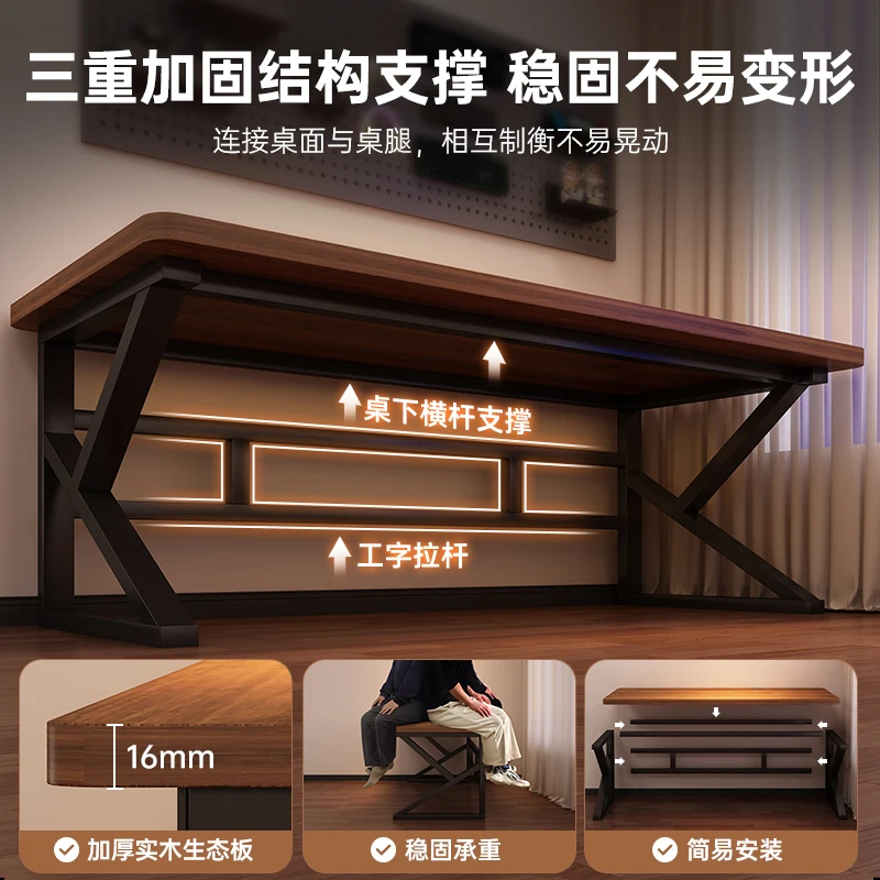 Computer desk desktop e-sports table bedroom rectangular wall table desk writing study simple desk
