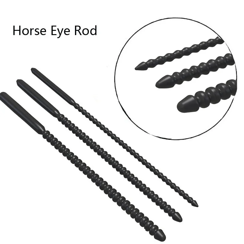 Horse Eye Stick Urethral Toy Stretch Silicone Sounding Penis Plug Stimulate Dilator Cock Sounding Expander Flexible Uretra Probe