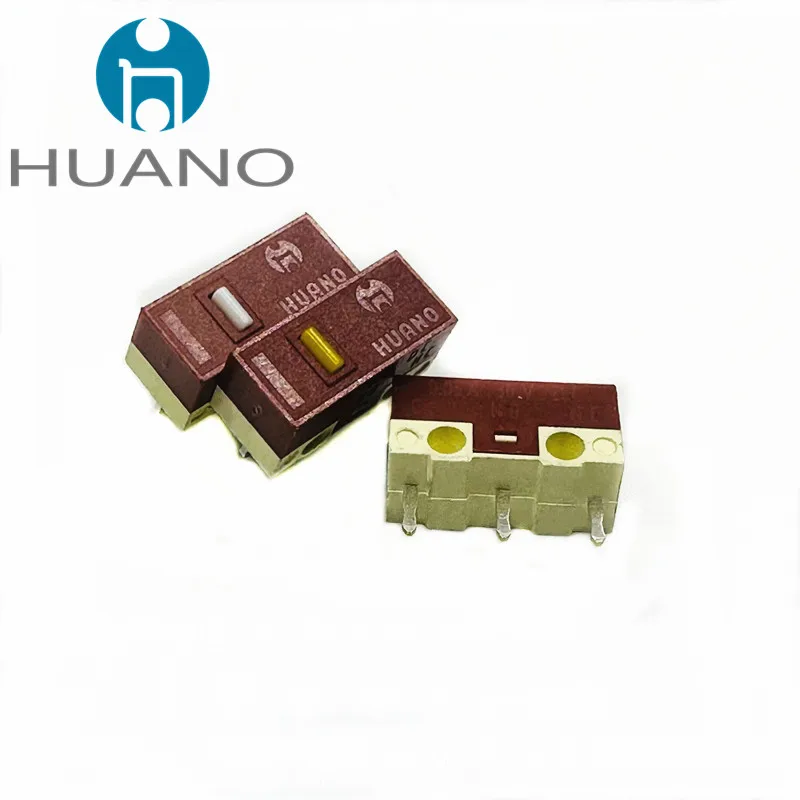 Huano-silent Micro Switch para Mouse de Computador Mute Micro Switche Branco 10 Milhões Amarelo 20 Milhões de Click Lifetime Novo Produto 10 Pcs - Imagem 3