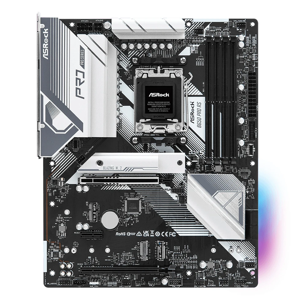 ASROCK- B650 Pro RS  , AMD B650  ũž PCI-E 5.0 m.2 sata3  ,  CPU 