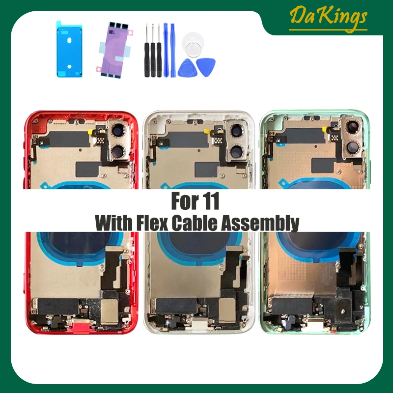 Полный корпус для iPhone 11 /11 pro/11 pro max Задняя стеклянная крышка батарейного отсека