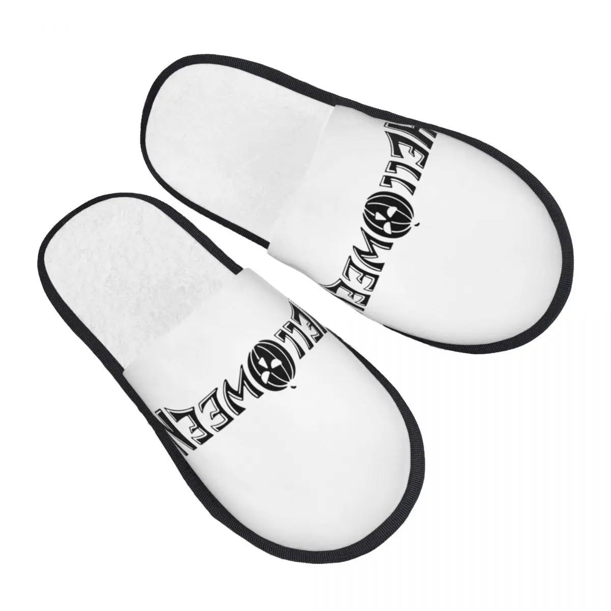 

Helloween Keeper Of The Seven Keys Part Comfy Scuff Memory Foam Slippers Women Heavy Metal Rock Spa House Shoes
