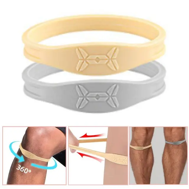 Sports Fitness Knee Protector Basketball Kneepad Breathable Silicone Shock-Absorbing Patella Belt Fixed Patellar Support