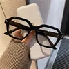 Retro Anti Blue Light Computer Glasses Frame Women Oversized Men Trendy Fashionable Stylish Eyeglasses Classic Spectacles Ouclos 2